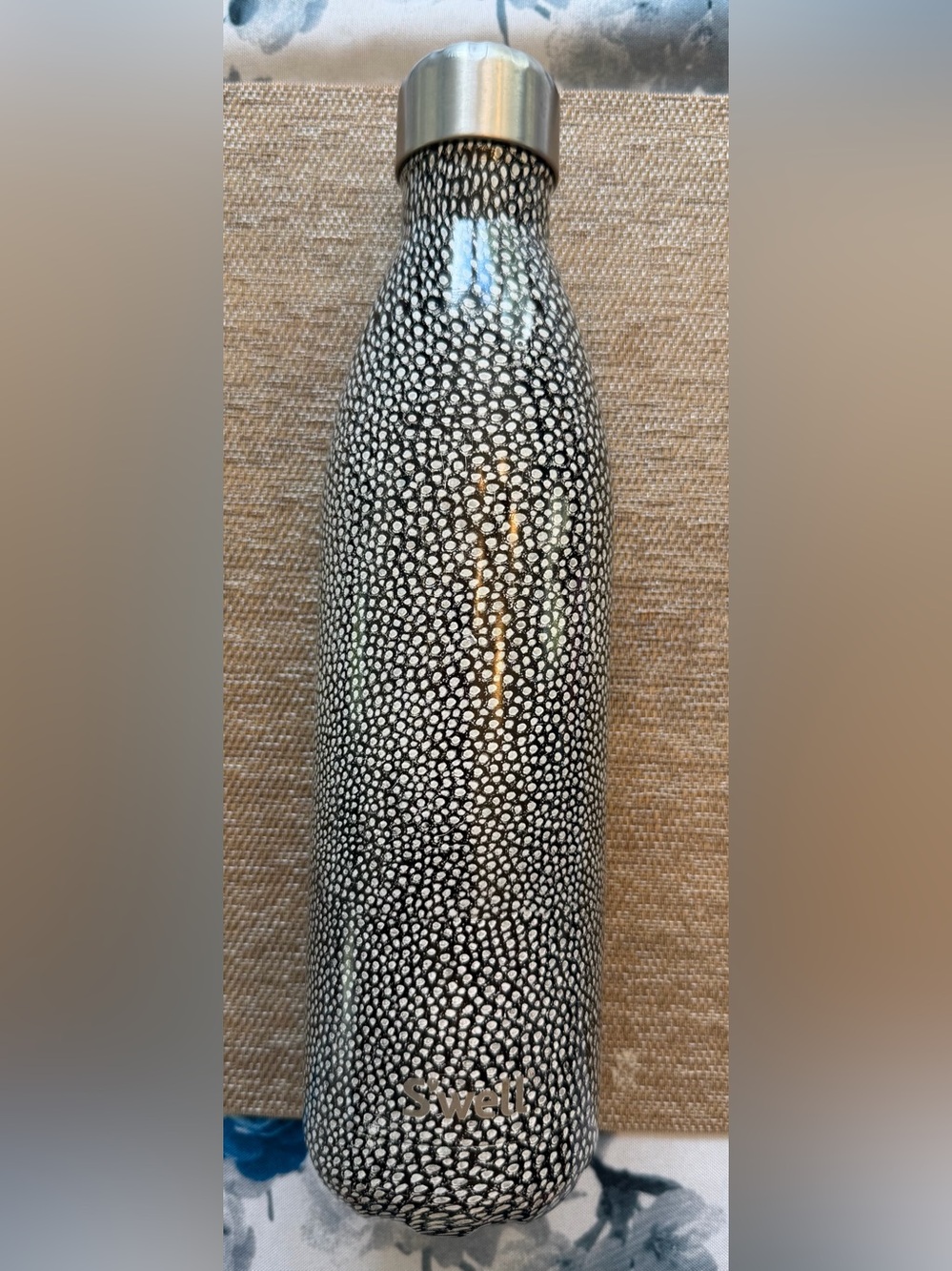 S'well Black and White Speckle Stainless Water Bottle